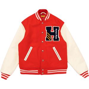 Куртка SS26 Unisex с бейсбольным воротником HUMAN MADE, red