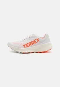 Кроссовки для бега по пересеченной местности agravic speed trail Adidas Terrex, Footwear White/Impact Orange/Dash Grey
