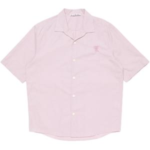 Рубашка с вышитым бантом Acne Studios, светло-фиолетовый