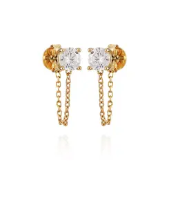 Серьги-Подвески с подвесками из стеклянных камней Vince Camuto, gold