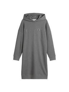 Marc O'Polo Платье-худи с логотипом, свободный крой, теплый гранитный оттенок