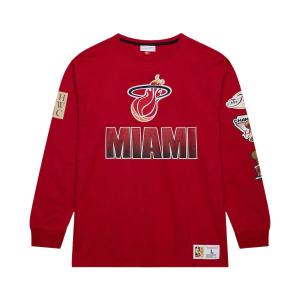 Mitchell Ness Футболка Mitchell & Ness x NBA Miami Heat Vintage Logo Allover мужская red