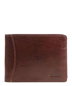 Кошелек из воловьей кожи Giudi, коричневый