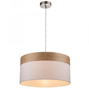Globo Lighting Подвесной светильник, металлический, текстильный, белый