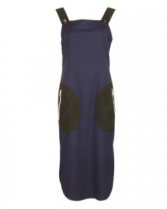 Платье Sportmax из темно-синего хлопка Sportmax, синий