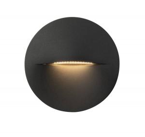 Уличный настенный светильник Forlight Hide, черный - пластик - 14 x 14 x 2 см