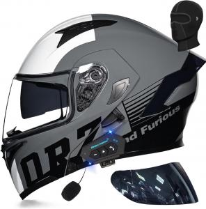 Шлем CYYFULE-888 с вентиляцией, серый / черный