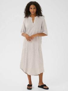 Платье-миди кафтан Milia в полоску KAFFE, Grey/Multi