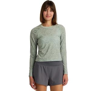 Легкая облегающая рубашка с длинными рукавами Elevate - женская Free Fly Free Fly, Drifter Print - Desert Sage