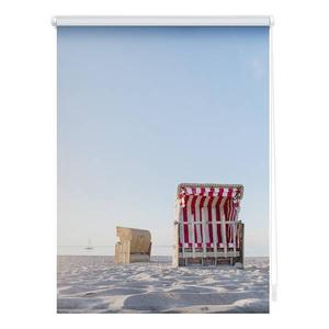 Рулонные шторы Lichtblick Strandkorb, 90x150x6 см цвет blau/beige