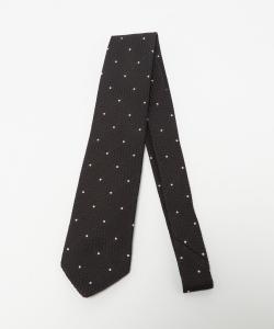 Галстук BIANCH Pin Dot Jacquard United Arrows, цвет Dk Brown