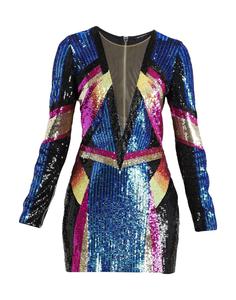 Платье Balmain, ярко-синий