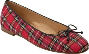 Туфли на плоской подошве Jack Rogers Kenlyn Ballet - Plaid, цвет Red Tartan/Black
