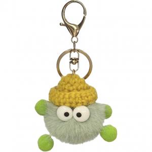 Маленький угольный плюшевый брелок для шапок и кепок высотой 5,5 см ROUERXIONG