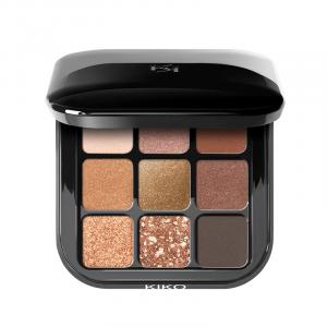 KIKO Черный магический куб с многоэффектными тенями для век в девяти цветах, легко растушевываются, естественный макияж, стойкие к размазыванию, 2.5 г