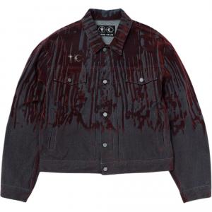 THUG CLUB Лазерная джинсовая куртка, Red