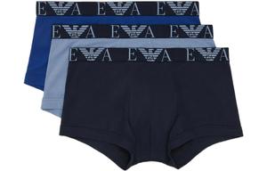 Мужские трусы 3 штуки EMPORIO ARMANI, 3 pack (medium синий+синий+темно-синий)