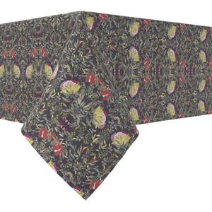 Прямоугольная скатерть, 100 % хлопок, 52x84 дюйма, цветочный 58