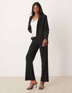 Прямые брюки YAS черного цвета — часть комплекта