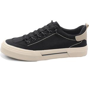 Нескользящие, износостойкие, легкие низкие мужские кроссовки для скейтбординга SENJIALUO, Black Khaki