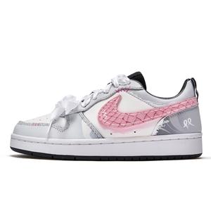 Кроссовки Nike Court Borough Skateboard Shoes Women's Low-Top Pink/White