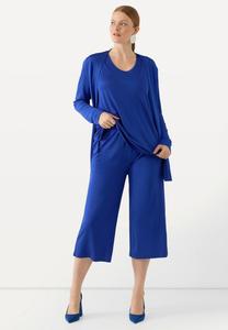 Брюки JUPE-CULOTTE FLUIDE LARGE TAILLE ÉLASTIQUE Ulla Popken, синий