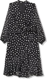 Женское платье миди Tommy Hilfiger из джерси с вырезом-сюрпризом и асимметричным подолом, Black Cream