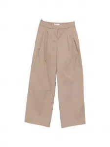 Брюки с защипами спереди Peserico, коричневый