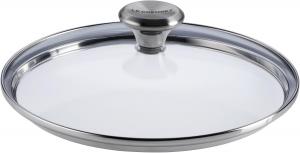 Фирменная стеклянная крышка Le Creuset, 20,3 см, серебристая