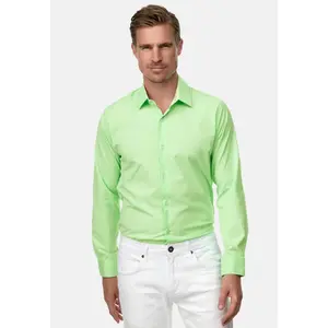 Рубашка Rusty Neal с длинными рукавами и контрастным внутренним воротником, мятный