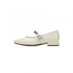 Туфли на блочном каблуке Mary Jane DAPHNE, бежевый