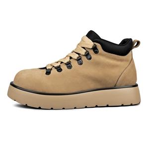 ZUOZHE Короткие мужские ботинки Martin на платформе цвета хаки
