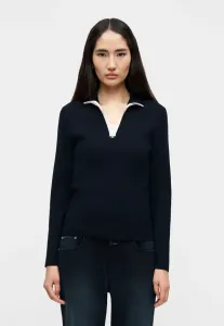 Свитер с длинными рукавами и застежкой-молнией до середины груди Closed, Dark Night