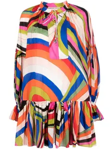 Платье мини с принтом Iride PUCCI, синий