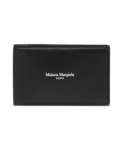 Черный кошелек для карт с логотипом спереди Maison Margiela, черный