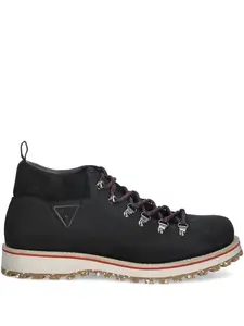 Ботинки Kurma на шнуровке с комбинированными вставками Guess Usa, черный