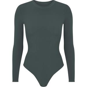 Подходит всем комбинезон с длинными рукавами и круглым вырезом женский deep sea Skims, Deep Sea Color