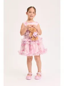 Платье для коктейльной вечеринки с букетом/вечернее платье Monnalisa, Rosa Fairytale