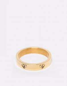 Кольцо Crystal Heart из водонепроницаемой нержавеющей стали с покрытием из 18-каратного золота Abbott Lyon