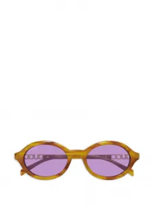 Солнцезащитные очки с логотипом Gucci, коричневый