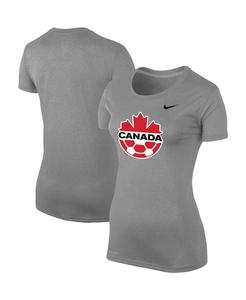Женская футболка Heather Grey Canada Soccer Legend Performance Nike
