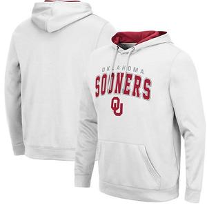 Мужской белый оверсайз худи oklahoma sooners resistance Colosseum
