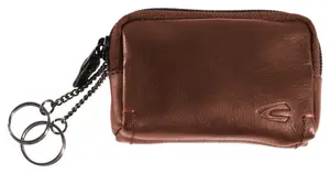 Сумка для ключей верблюжьего цвета "Salamanca", изготовленная из высококачественной воловьей кожи с контрастными деталями, прошитыми вручную Camel Active, коричневый