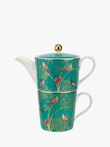 Чайный сервиз Chelsea Collection Tea for One из фарфора, чайник и кружка, 350 мл, зеленый Sara Miller, een