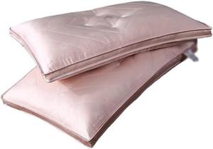 UOHLCX Подушка с наполнителем из белка шелкопряда и пера для взрослых с защитой шеи