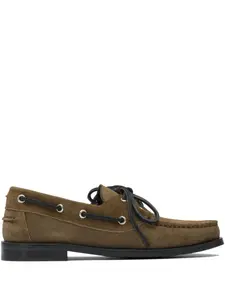Замшевые кожаные туфли Harris на шнуровке Aeyde, коричневый
