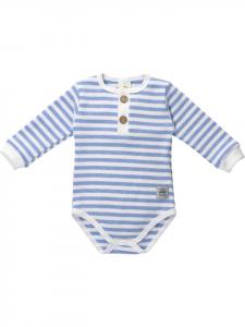 Makoma Боди с длинными рукавами и синими полосками