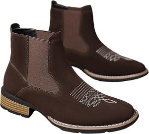 Кожаные ботильоны для женщин с низким широким каблуком, ботинки до щиколотки, женские с закругленным носком, массивным каблуком, удобные для ходьбы, короткие ботинки для осени, нарядные, модные, классические однотонные британские ботильоны Generic, Bronze