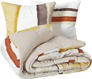 Постельное белье с принтом "Хана" перкаль - охра - 240x220 см - Atmosphera créateur d'intérieur ATMOSPHERA CREATEUR D’INTERIEUR