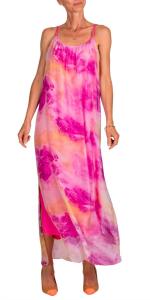 Платье макси Venus Spruzzo ярко-розового цвета Gigi Moda, розовый